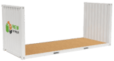 Container Flat rack 20 pieds